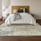 Homeroots 3' X 5' Midnight Ivory And Beige Abstract Washable Indoor Outdoor Area Rug 643613 - alternate 8