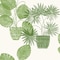 A-Street Prints Aida Green Potted Plant Wallpaper 4014-87558 - alternate 1