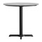 Flash Furniture 31.25" RD Tabletop, Seamless Surface Technology, Gray Faux Concrete, 22x22 Black Table Height X-Base ST-RD31-CMGY-T2222-GG - alternate 7