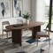 Homeroots 67" Walnut Solid Wood Double Pedestal Base Oval Dining Table 712259 - alternate 5