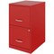 Nusparc 2-Drawer Vertical File Cabinet, 14.2" x 18" x 24.5", Red NPRVF218AARD - alternate 2