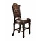 Homeroots Set of Two 24" Brown Faux Leather and Solid Wood Counter Height Bar Chairs, 2PK 573436 - alternate 4
