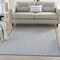 Homeroots 6' X 9' Blue Geometric Power Loom Area Rug 522031 - alternate 6