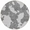 Homeroots 8' Gray And Ivory Round Abstract Washable Indoor Outdoor Area Rug 614541 - alternate 7