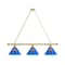 Holland Bar Stool Co Kentucky "Wildcat" 3 Shade Billiard Light, Brass Fixture BL3BRUKYCat - alternate 1