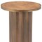 Homeroots 22" Brown Steel Round Pedestal End Table 632664 - alternate 7