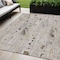 Homeroots 5' X 8' Linen And Gold Abstract Washable Indoor Outdoor Area Rug 631180 - alternate 1