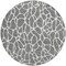 Homeroots 8' Gray And Ivory Round Geometric Washable Indoor Outdoor Area Rug 599288 - alternate 7