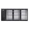 Koolmore 72 In. Commercial Back Bar Cooler in Black With Side Condenser and LED Lighting, 18 Cu. Ft Capacity KM-BC-3GD-SCBK - alternate 8