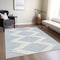 Homeroots 10' X 14' Ivory And Blue Geometric Washable Indoor Outdoor Area Rug 598757 - alternate 6