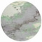 Homeroots 8' Green And Gray Round Abstract Washable Indoor Outdoor Area Rug 631881 - alternate 7