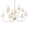 Troy Lighting Evermore 10 Light Chandelier in Patina Brass Finish F1960-PBR - alternate 1