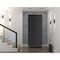 Vdomdoors Front Exterior Prehung Metal-Plastic Door, Manux 8111 Matte Black, Office Commercial and Residentia MANUX8111EXD-BLK-W36xH80-LH - alternate 3