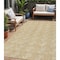 Homeroots 5' X 8' Gold And Beige Geometric Washable Indoor Outdoor Area Rug 594996 - alternate 1