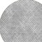 Homeroots 8' Gray And Silver Round Geometric Washable Indoor Outdoor Area Rug 588312 - alternate 5