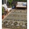 Homeroots 3' X 5' Chocolate Taupe And Gold Tribal Washable Indoor Outdoor Area Rug 615404 - alternate 1