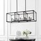 Jonathan Y Paysan 35" Linear 10-Light Adjustable Iron/Seeded Glass Rustic Farmhouse LED Pendant, Oil Rubbed Bron JYL7515A - alternate 12