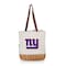 Picnic Time Family Of Brands New York Giants - Pico Willow and Canvas Lunch Basket, (Natural Canvas) 200-00-187-214-2 - alternate 1