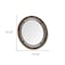 Homeroots 24" Brown And Black Round Metal And Wood Framed Accent Mirror 376407 - alternate 6
