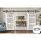 Sartodoors Sturdy Double Barn Door with Clear Glass 3 Lites, Lucia 2555 White Silk, 13FT Rail Hangers Heavy S LUCIA2555DB-WS-48 - alternate 5