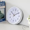 Clockswise White 8-In Analog Clock - Silent, Non-Ticking for Wall, Office Desk, Table and Shelf QI004744.WT.8 - alternate 8