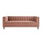 Homeroots 85" Blush Velvet Wood Sofa 543929 - alternate 1