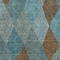 Homeroots 8' X 10' Teal Blue Aqua And Brown Argyle Washable Indoor Outdoor Area Rug 613738 - alternate 7