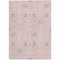 Homeroots 3' X 5' Pink Purple And Gray Oriental Washable Indoor Outdoor Area Rug 598064 - alternate 5
