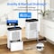 Edendirect 48 pt. 4,500 sq.ft. Dehumidifier for Home in White with Drain Hose, Bucket for Basement, 24H Timer ZR-AP20-1909EE - alternate 7
