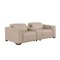 Homeroots 93in Cream and Brown Leather Power Reclining Loveseat With Storage 720539 - alternate 7