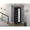 Vdomdoors Front Exterior Prehung FiberGlass Door Frosted Glass / Manux 8088 Matte Black / Office Commercial a MANUX8088EXD-BLK-W30 x H80-RH - alternate 3