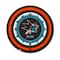 Holland Bar Stool San Jose Sharks 19 Double Neon Wall Clock Clk19BK - alternate 1