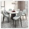 Leisuremod Amalfi Collection Modern Fabric Dining Chair in Coconut White, 4PK AC48W4 - alternate 7