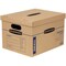 Smoothmove 15 in x 12 in x 10 in Moving Box, Kraft, Blue Printing, Kraft Corrugated Board, Double Wall, 32 ECT 7714210 - alternate 1