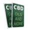 Signmission CDB Oils and More, Plastic Signs Only 24 Inch x 36 Inch, Corrugated Plastic, 2PK CSB-2436-2PACK-30358 - alternate 1
