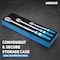 Neiko Flat Head Ratchet Set - 3 Piece Low Profile 1/4, 3/8, 1/2 Inch Drive, 90 Teeth, Long Handle 03006A - alternate 4
