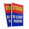 Signmission Storage Rv & Boat Parking, Plastic Signs Only 24 Inch x 36 Inch, Corrugated Plastic, 2PK CSB-2436-2PACK-Storage Rv & Boat Parking - alternate 1