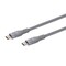 Monoprice USB-C to USB-C Silicone Charging Cable - USB 2.0, 240W PD, Ultra Flexible, 10ft, Gray 47250 - alternate 1