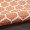 Homeroots 4' X 6' Coral And Ivory Geometric Indoor Outdoor Area Rug 554805 - alternate 8