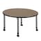 Regency Round Kee Height Adjustable Mobile Classroom Activity Table, 48 in W, 48 in L, Noble Oak TB48RNDNOAPCGY - alternate 5