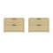 Manhattan Comfort Grace Nightstand in Natural Oak and Black - Set of 2 2-NS007-NO - alternate 8