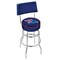 Holland Bar Stool Co 30" Chrome 2-Ring Louisiana Tech Swivel Bar Stool, Back L7C430LaTech - alternate 1