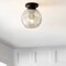 Jonathan Y Atlas 7.75" Metal/Glass LED Flush Mount, Mercury Silver/Oil Rubbed Bronze JYL7443B - alternate 7