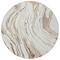 Homeroots 8' Ivory Beige And Brown Round Abstract Washable Indoor Outdoor Area Rug 600236 - alternate 6