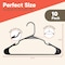 Campior Premium Black Clothes Hangers, Slim, Durable, with Shoulder Grooves for Coats and Laundry, 10PK CMPPLH10BK - alternate 9