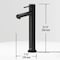 Vigo Jewel Single-Hole Single Handle Bathroom Vessel Faucet in Matte Black VG03037MB - alternate 5