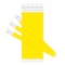 C-Line Products 3/4" x 10" Yellow DuPont Tyvek Security Wristbands, 100/PK 89106 - alternate 5
