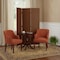 Homeroots 72" Dark Brown Folding Three Panel Screen Room Divider 274891 - alternate 4