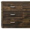 Homeroots 59" Dark Brown Solid and Manufactured Wood Six Drawer Double Dresser 490467 - alternate 4