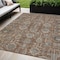 Homeroots 5' X 8' Brown Gray And Charcoal Oriental Washable Indoor Outdoor Area Rug 582117 - alternate 1